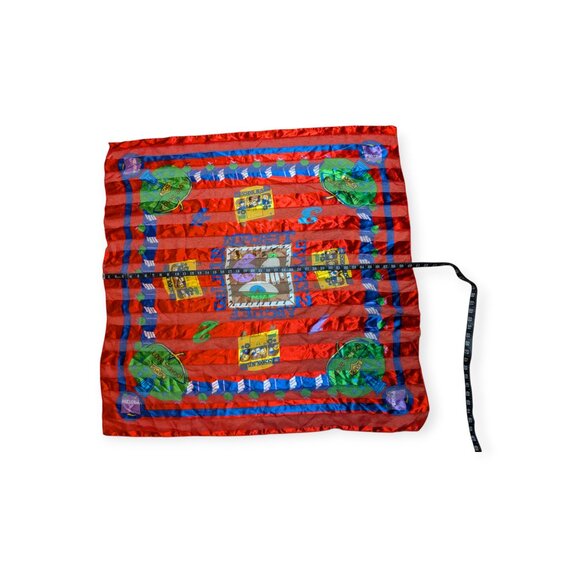 Apexx Collection Corp Square Multicolor School/Teacher Scarf 40" x 40" - Picture 5 of 9